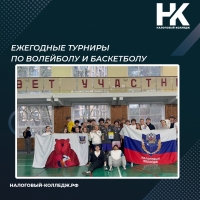 Ежегодные турниры по волейболу и баскетболу